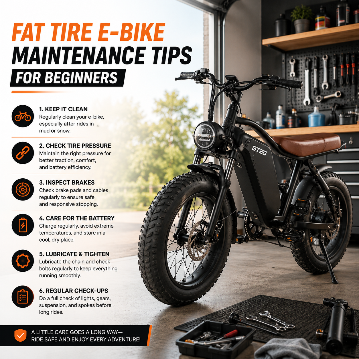 Fat Tire E-Bike Maintenance Tips for Beginners GEBIKEGlobal Europe