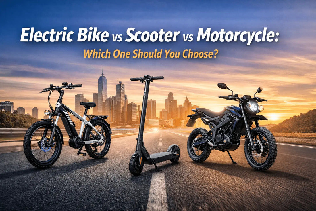 Electric Bikes vs Electric Scooters vs Electric Motorcycles: Which One Should You Choose? - GEBIKE