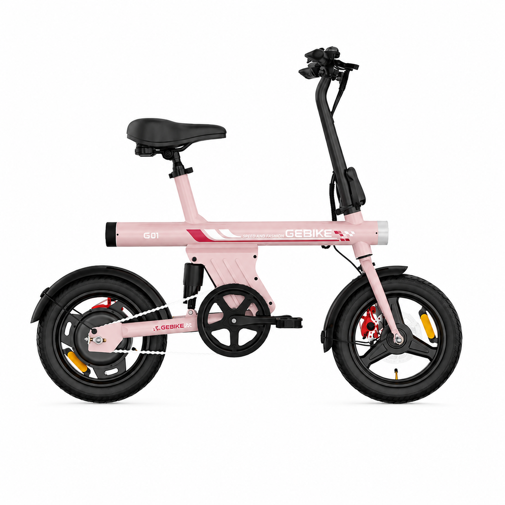 GEBIKEGLOBAL G01 Compact Folding Electric Bike 36V 9Ah Battery